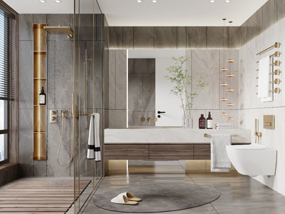 现代轻奢卫浴间