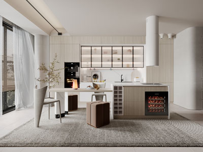 侘寂风开放式厨房