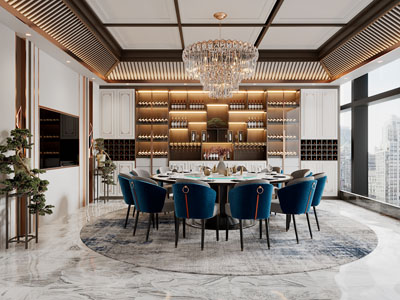 新中式酒店包厢包间