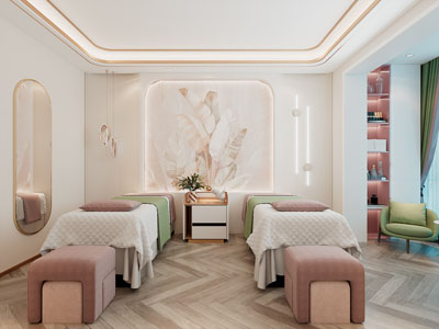 现代轻奢美容按摩院3d模型 现代轻奢美容按摩院