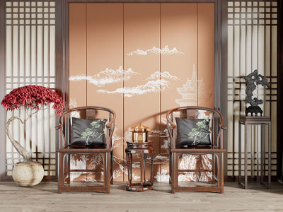 新中式扶手椅子、太师椅