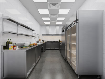 现代酒店餐厅后厨