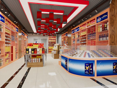 工业loft烟酒专卖店