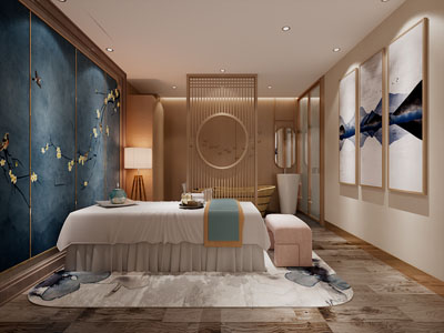 新中式会所spa美容按摩院