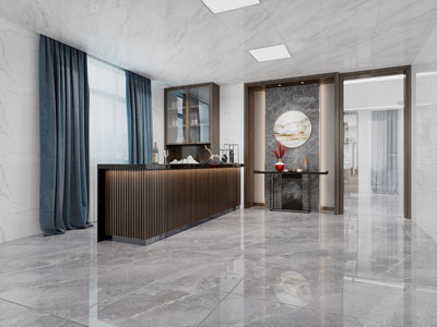 新中式大堂前台接待区