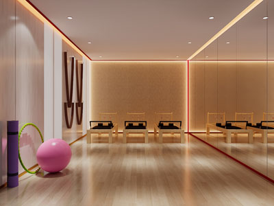 现代健身房、瑜伽室