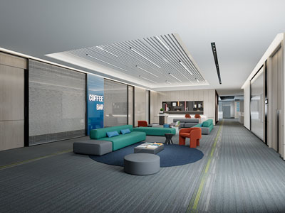 现代公司茶水间、休闲区