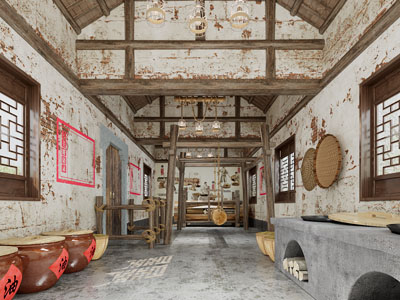 中式民宿展厅展览