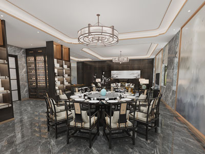 新中式酒店包厢包间