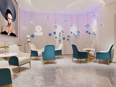 现代轻奢美容院接待区