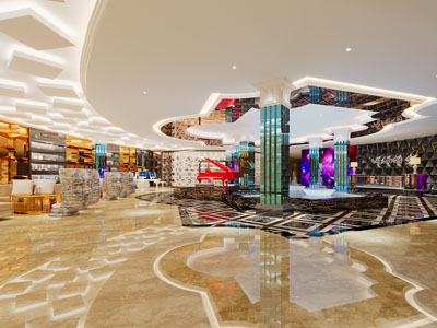 后现代KTV大厅舞台