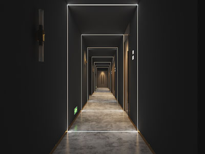 后现代走廊过道