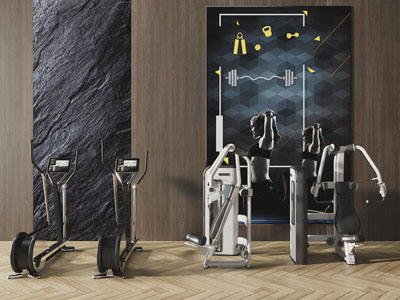 现代椭圆机健身器材3d模型 现代椭圆机健身器材