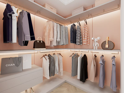 现代轻奢服装专卖店