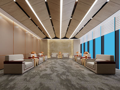 新中式贵宾室、接待厅