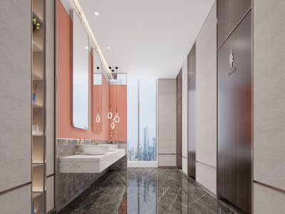 现代公共卫生间、洗手间