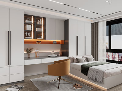 现代儿童房榻榻米、卧室