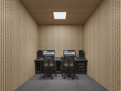 现代录音室、调音室