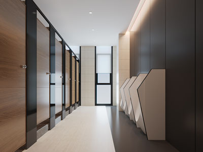 现代公共卫生间