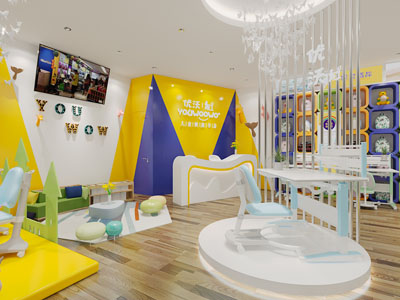 现代儿童书桌展厅展览