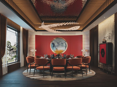 新中式酒店包厢包间