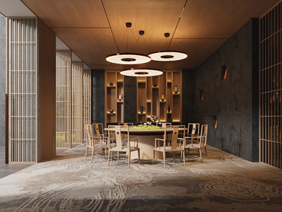 新中式酒店包厢包间