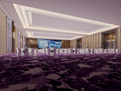 现代酒店大堂就餐区