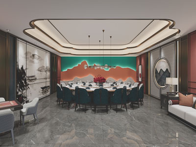 新中式酒店包厢包间