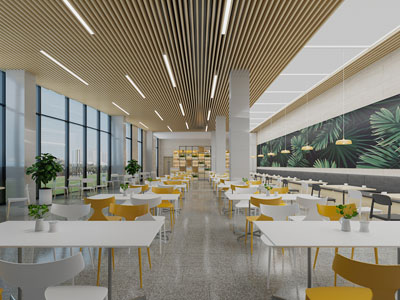 北欧饭店餐馆就餐区