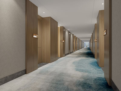 新中式酒店过道