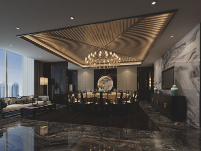 新中式酒店包厢包间