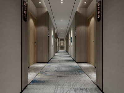 新中式酒店过道