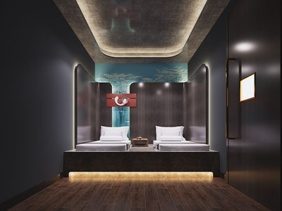 后现代酒店客房