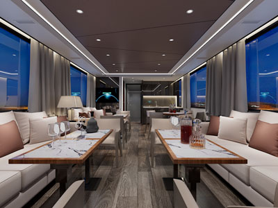 现代饭店餐馆就餐区