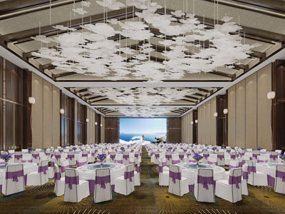 新中式酒店大堂就餐区