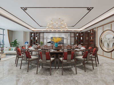 新中式酒店包厢包间