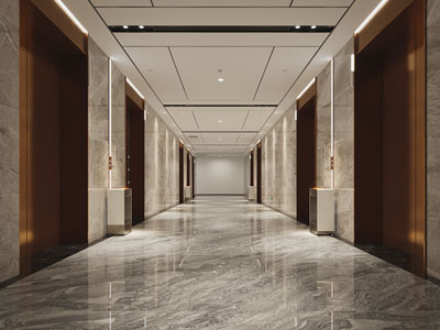 现代酒店过道