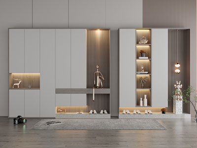 现代玄关装饰鞋柜