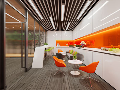 现代茶水间、水吧、休息区