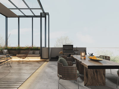 新中式露台、阳台