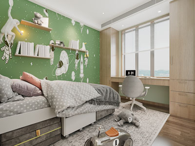 现代儿童房卧室