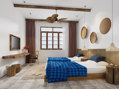 中式民宿酒店客房