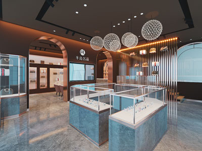 现代箱包首饰专卖店