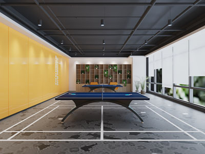 现代乒乓球娱乐室