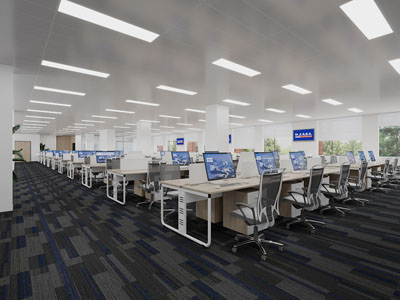 现代公共办公区