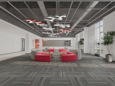 工业风大堂前台接待区