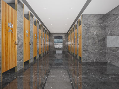 现代公共卫生间