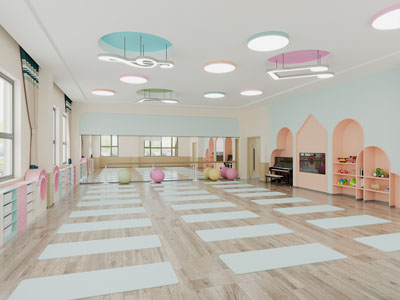 现代儿童舞蹈厅、练功房