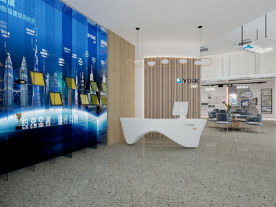 现代轻奢大堂前台接待区