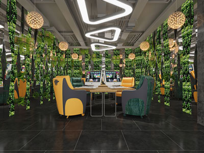 工业风loft网吧网咖